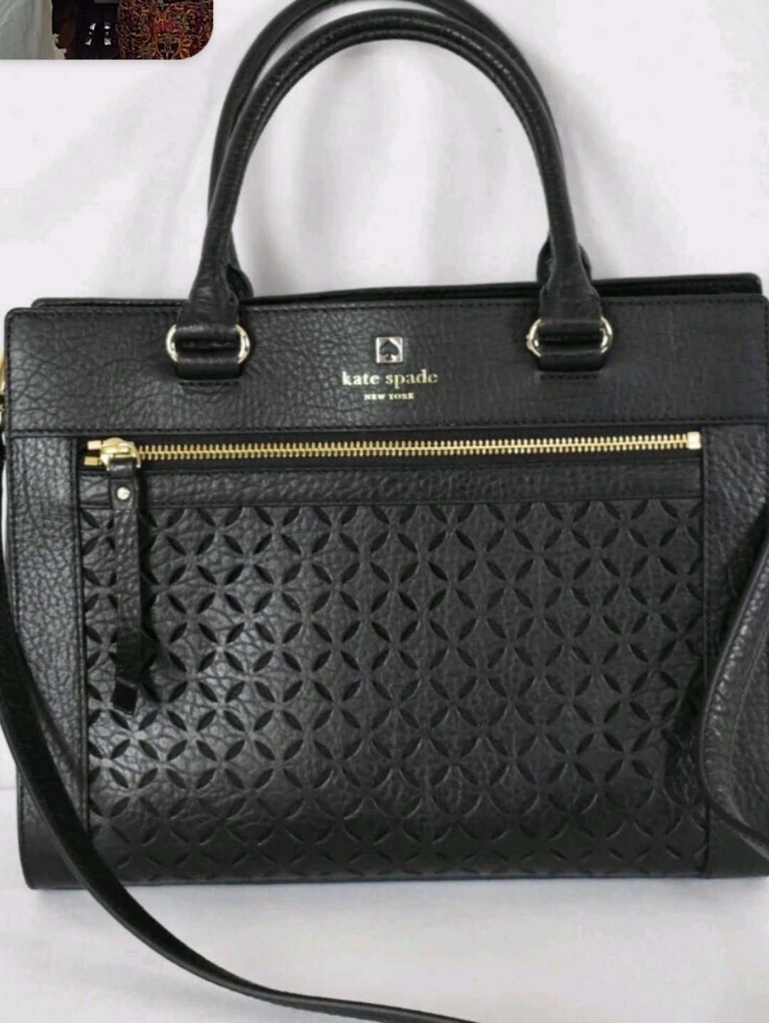 Kate Spade Romy Perri Desiger Satchel With Gold Accents